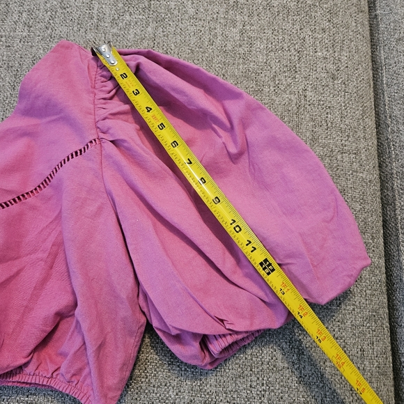 Showpo Women’s Pink One-Shoulder Crop Top W/ Elastic Waist Sz 10 EUC - Picture 16 of 16